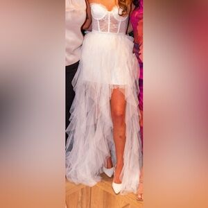 For love & lemons bustier gown